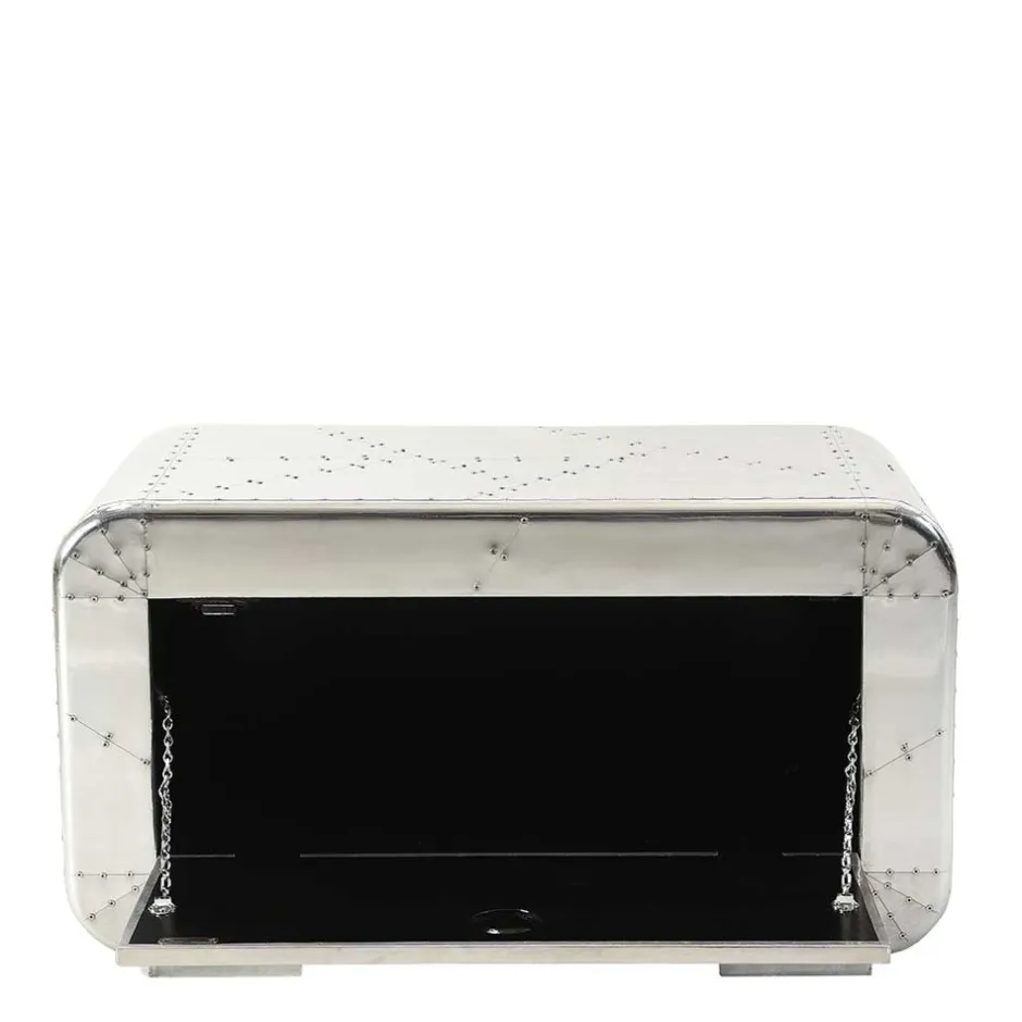 Wohnen Edle Design Flurmöbel in Silber - Pilot (sechsteilig)