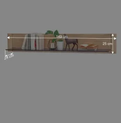 Edle Wohnwand in Eiche Bianco - Vernella (vierteilig)^Wohnen Outlet