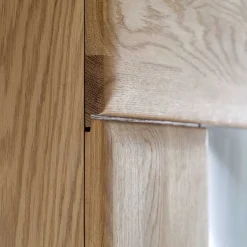 Wohnen Edle Wohnwand mit 320cm Breite Pontros in Eiche Bianco teilmassiv (vierteilig)