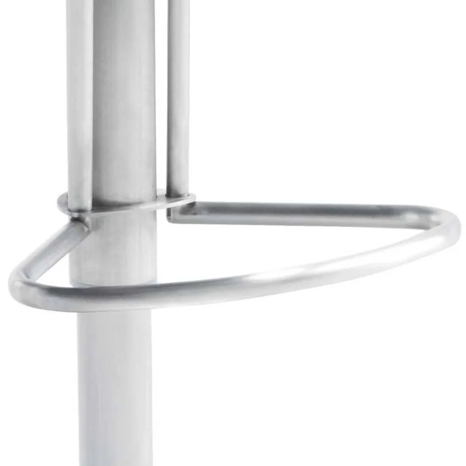 Edler Barstuhl aus Kunstleder in Grau - Viralus^Wohnen Best