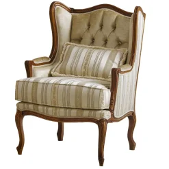 Wohnen Edler Ohrensessel in Beige und Cremefarben - Hulmane