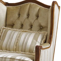 Wohnen Edler Ohrensessel in Beige und Cremefarben - Hulmane