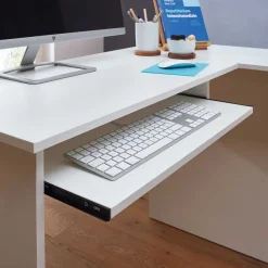 Wohnen EDV Schreibtisch mit Regal - Winkelform - Candyon