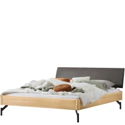Ehebett Gestell in Eiche Hell - Quincey^Wohnen Sale