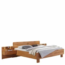 Ehebett und Nachtkonsolen Apolios in Erle teilmassiv (dreiteilig)^Wohnen