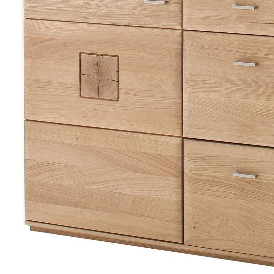 Eiche Bianco Sideboard teilmassiv Pontros 2-türig^Wohnen Best