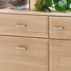 Eiche Bianco Sideboard teilmassiv Pontros 2-türig^Wohnen Best