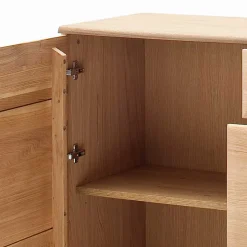 Eiche Bianco Sideboard teilmassiv Pontros 2-türig^Wohnen Best