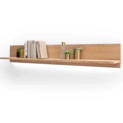 Wohnen Eiche Bianco Wandboard 160x24x22 cm - Assela