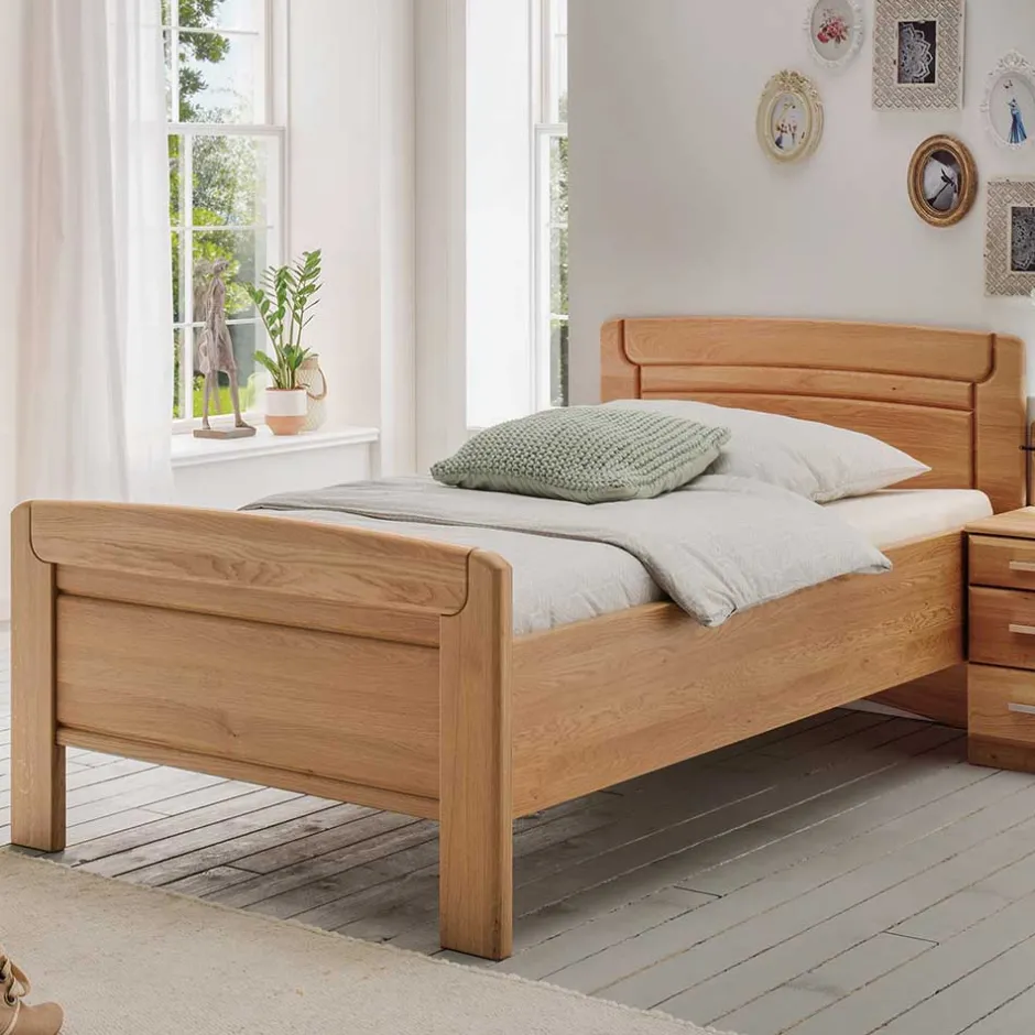 Eiche Einzelbett auch in Überlängen - Sendician^Wohnen Sale