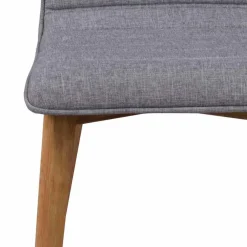 Eiche Esstisch & Stühle Grau - Number (siebenteilig)^Wohnen Outlet