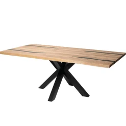 Eiche Esszimmertisch mit Epoxid-Harz-Einlagen - Slavidra^Wohnen Clearance