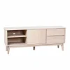 Eiche Massivholz TV Schrank in White Wash - Navassa^Wohnen Clearance