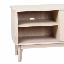 Eiche Massivholz TV Schrank in White Wash - Navassa^Wohnen Clearance