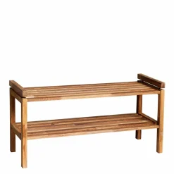 Eiche Schuhregal mit geölter Oberfläche - Helvana^Wohnen Outlet