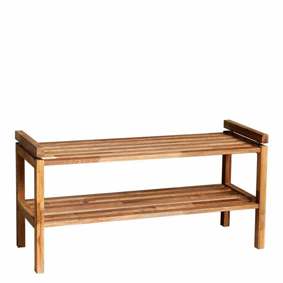 Eiche Schuhregal mit geölter Oberfläche - Helvana^Wohnen Outlet