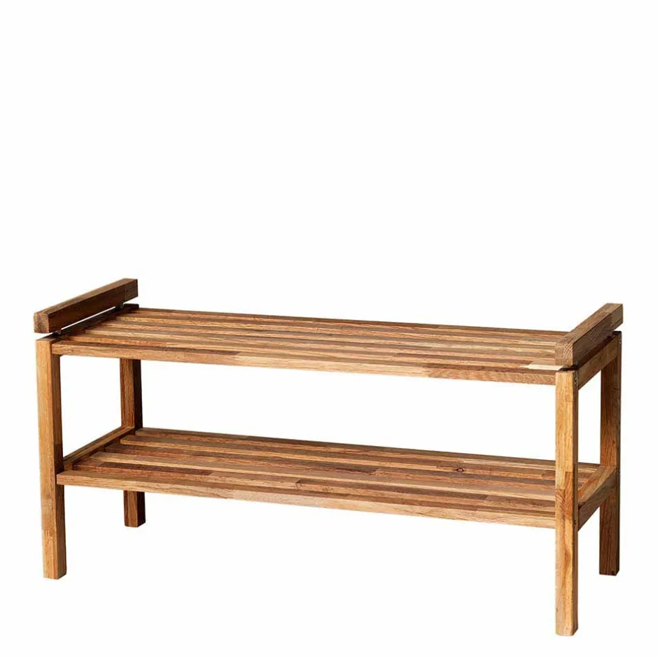 Eiche Schuhregal mit geölter Oberfläche - Helvana^Wohnen Outlet