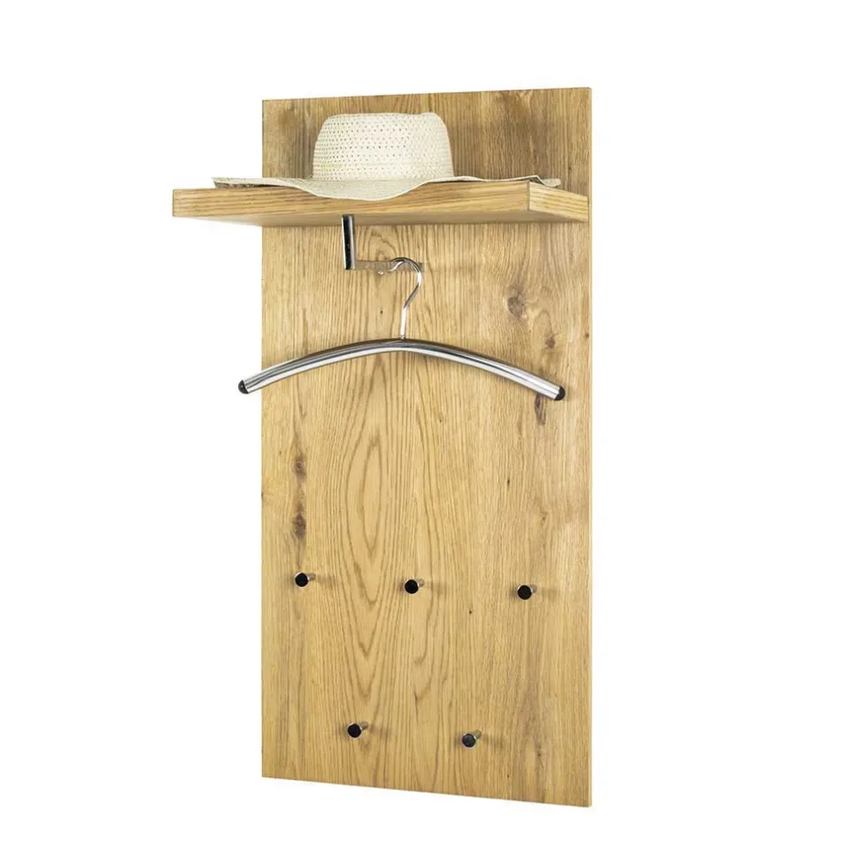 Eichefarbenes Garderobenpaneel Maurita mit Hutablage^Wohnen Clearance