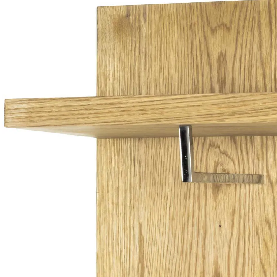 Eichefarbenes Garderobenpaneel Maurita mit Hutablage^Wohnen Clearance