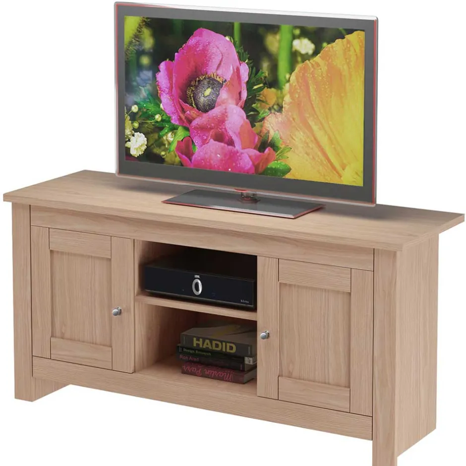 Wohnen Eichefarbenes Landhaus TV Board 120x58x39 cm - Eliandas