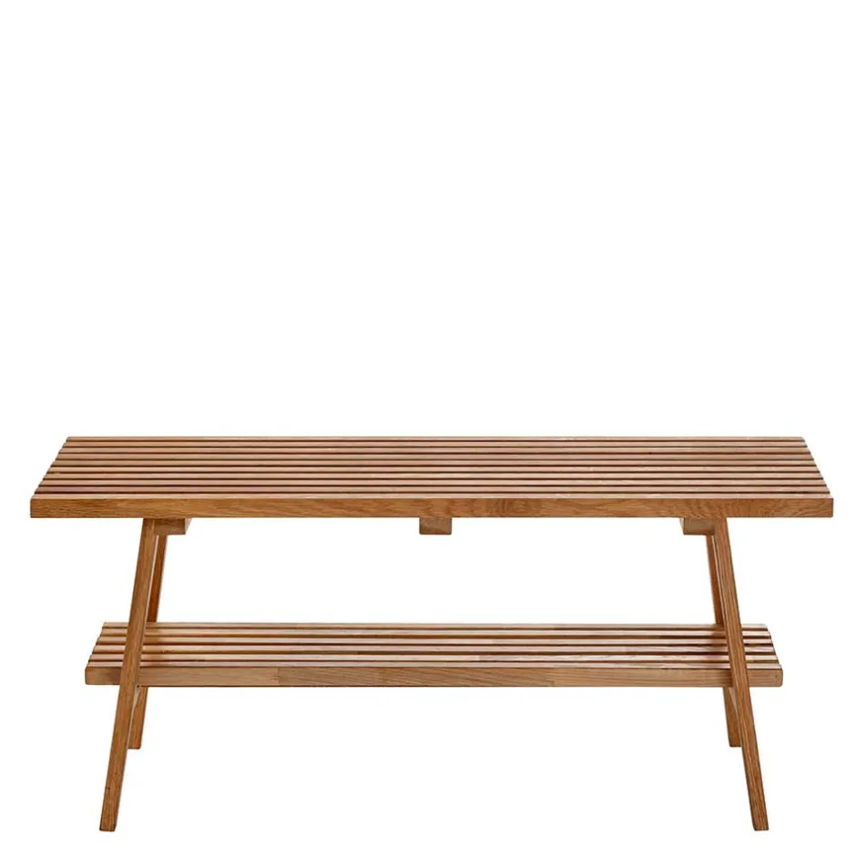 Wohnen Eichenholz Flurbank im Skandi Design - Artensian