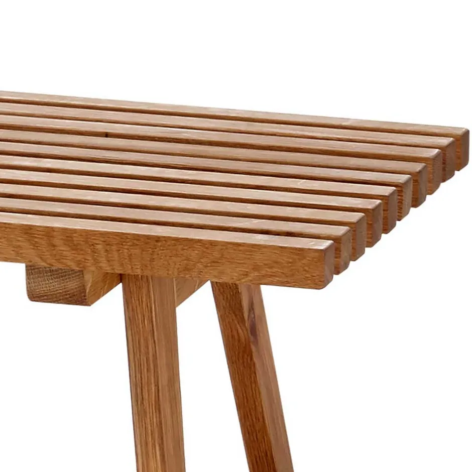 Wohnen Eichenholz Flurbank im Skandi Design - Artensian