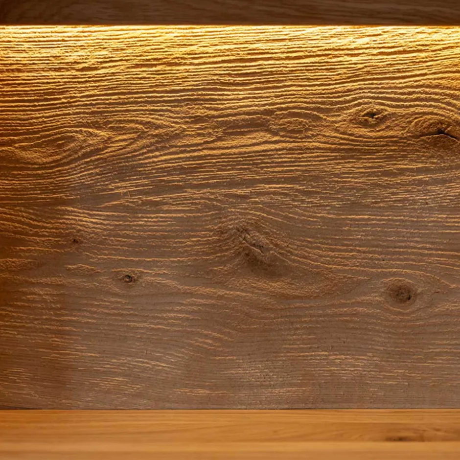 Wohnen Eichenholz Highboard Vitrine modern - Judita