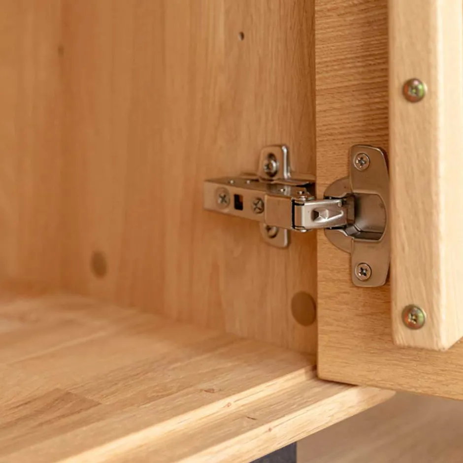 Wohnen Eichenholz Highboard Vitrine modern - Judita