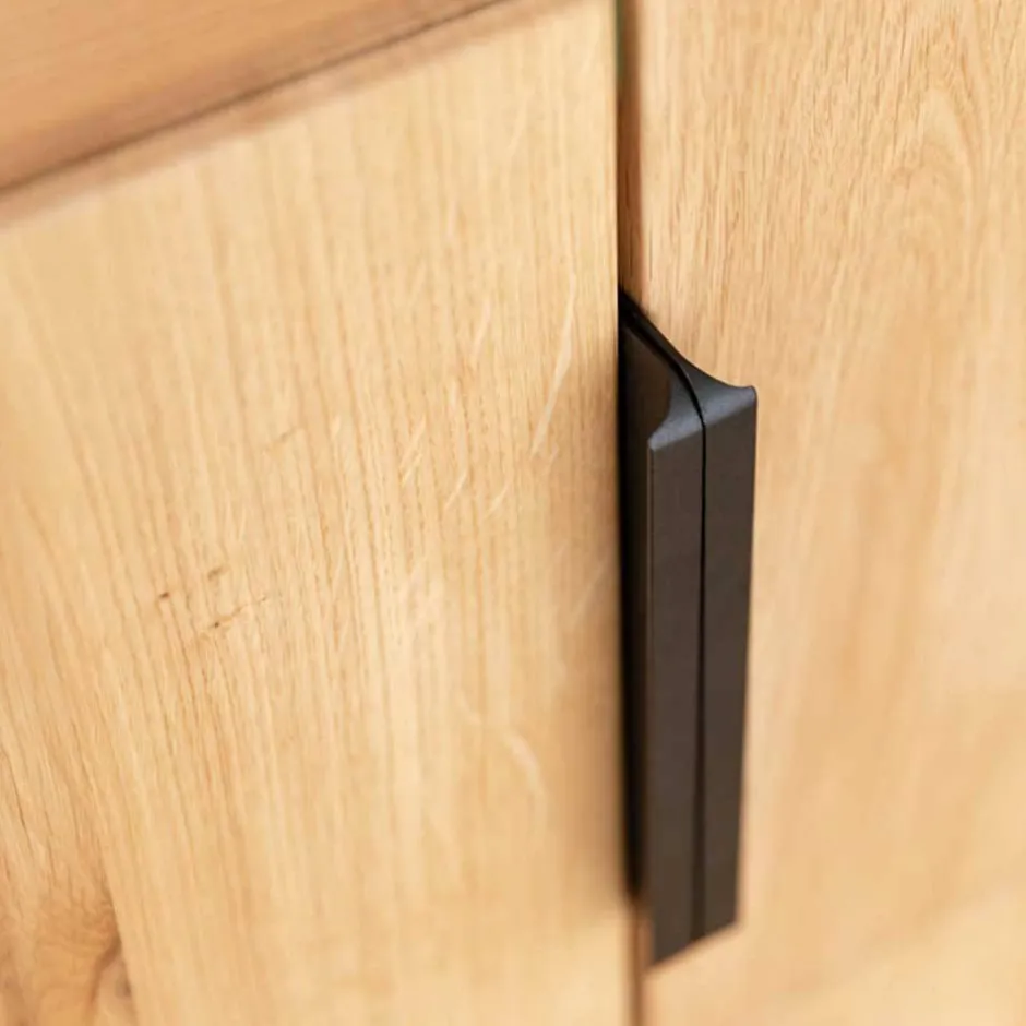 Wohnen Eichenholz Highboard Vitrine modern - Judita