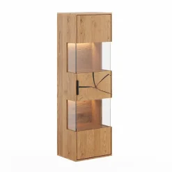 Eichenholz Hängevitrine mit Hirnholz Applikation - Deruta^Wohnen Online