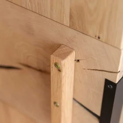 Eichenholz Sideboard mit Hirnholz Applikation - Deruta^Wohnen Clearance