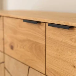 Eichenholz Sideboard mit Hirnholz Applikation - Deruta^Wohnen Clearance