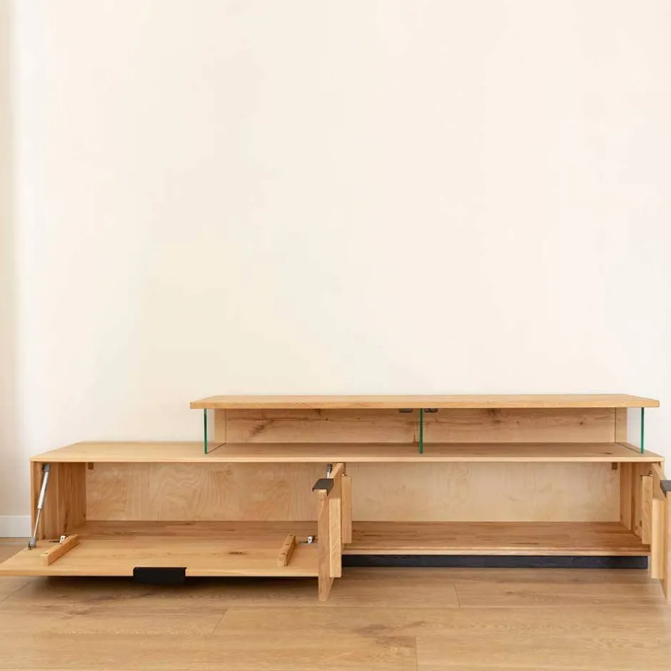 Wohnen Eichenholz TV Lowboard in modernem Design - Judita