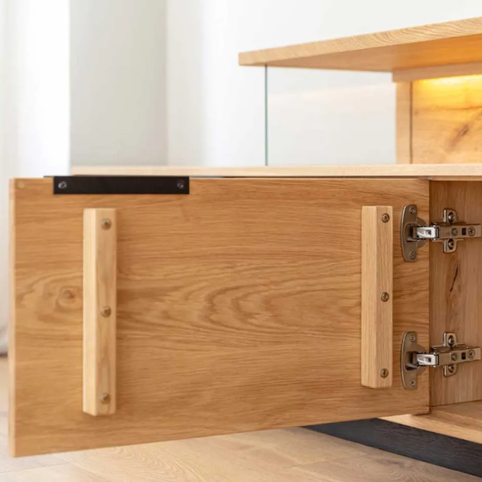 Wohnen Eichenholz TV Lowboard in modernem Design - Judita