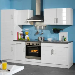 Einbauküche Flemingo in Weiß (sechsteilig)^Wohnen