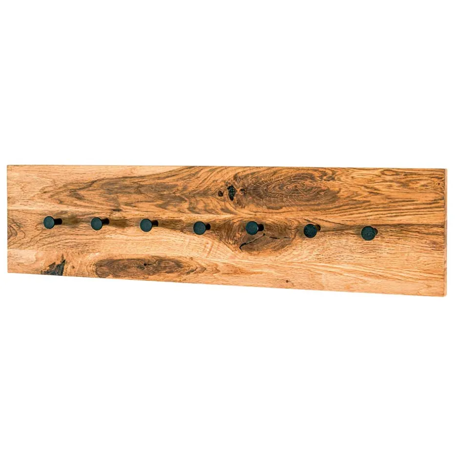 Einfache Wandgarderobe aus Eiche & Metall - Arno^Wohnen Hot