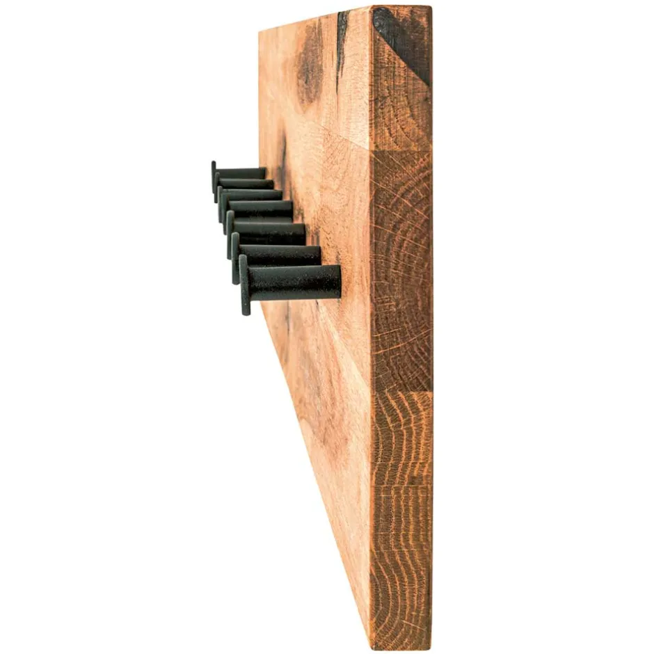 Einfache Wandgarderobe aus Eiche & Metall - Arno^Wohnen Hot