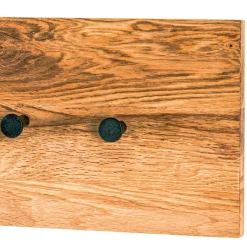 Einfache Wandgarderobe aus Eiche & Metall - Arno^Wohnen Hot