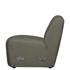 Wohnen Einsitzer Couchmodul aus Boucle in Dunkelgrün - Racapulco