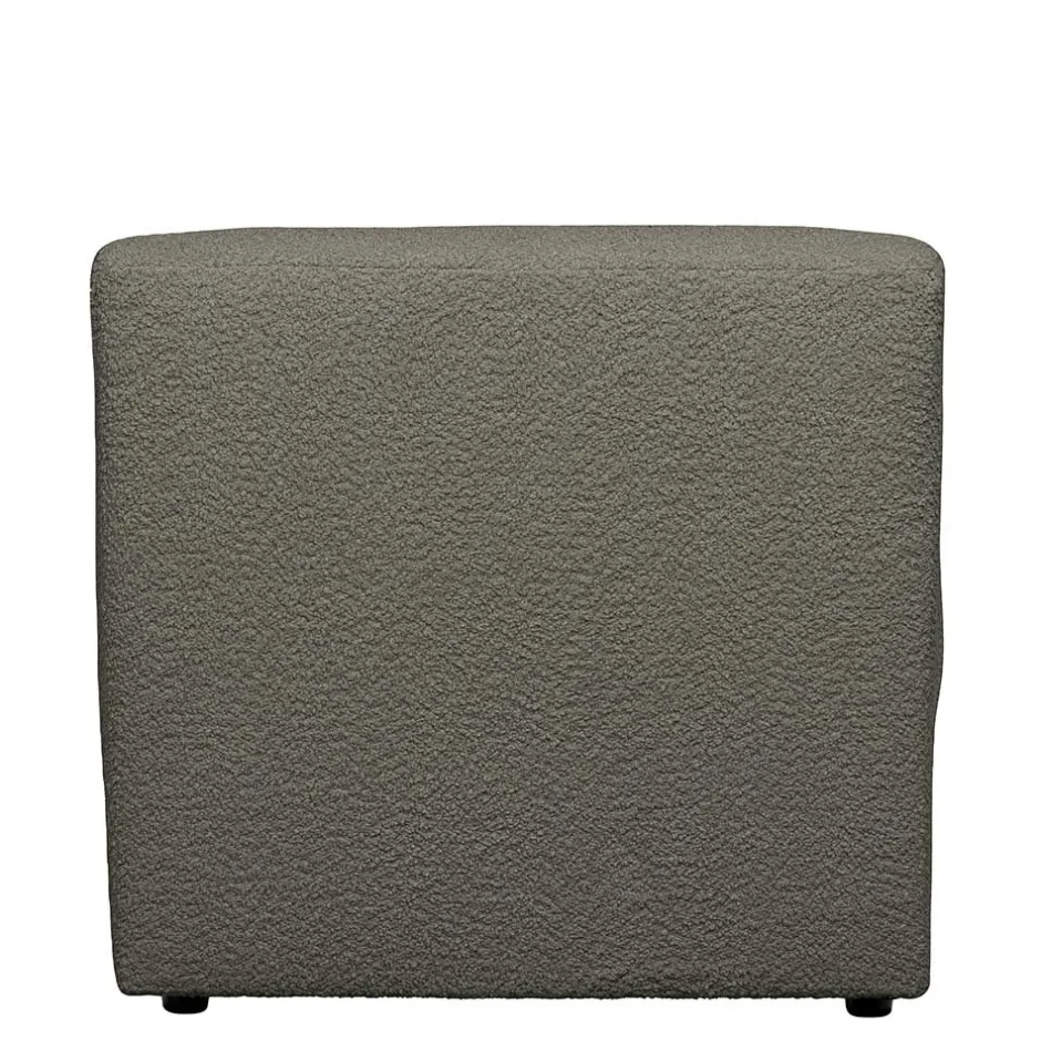 Wohnen Einsitzer Couchmodul aus Boucle in Dunkelgrün - Racapulco