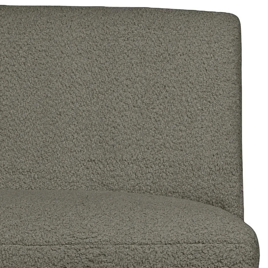 Wohnen Einsitzer Couchmodul aus Boucle in Dunkelgrün - Racapulco