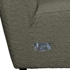 Wohnen Einsitzer Couchmodul aus Boucle in Dunkelgrün - Racapulco