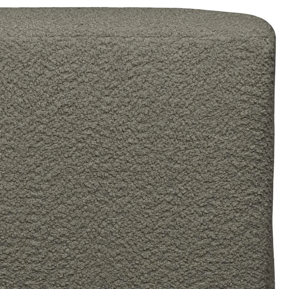 Wohnen Einsitzer Couchmodul aus Boucle in Dunkelgrün - Racapulco