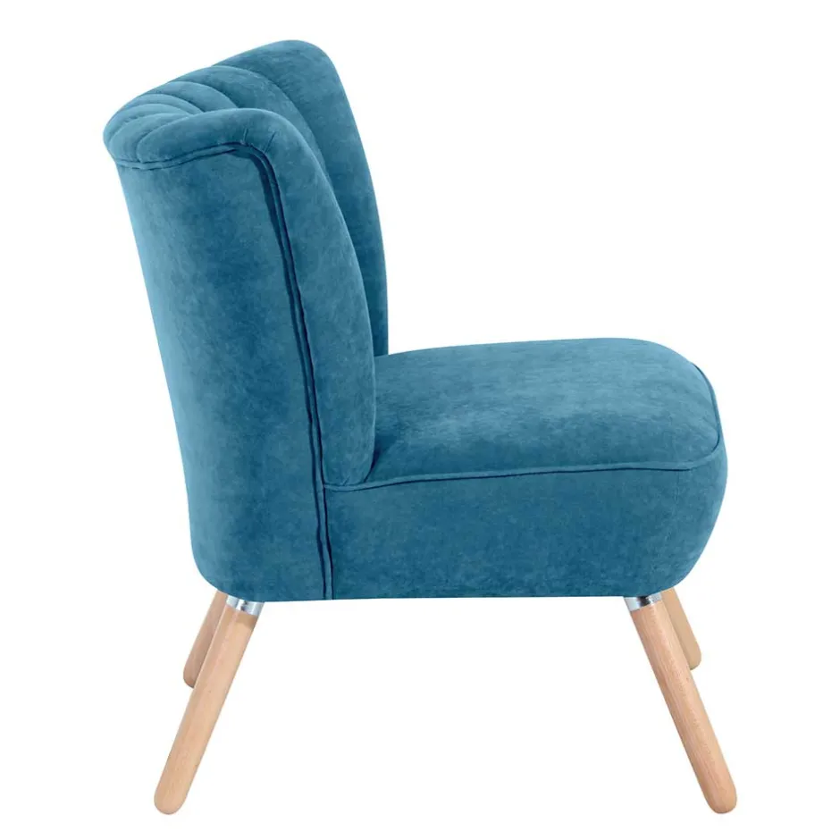 Einzelsessel in Petrol Blau - Posadas^Wohnen Outlet