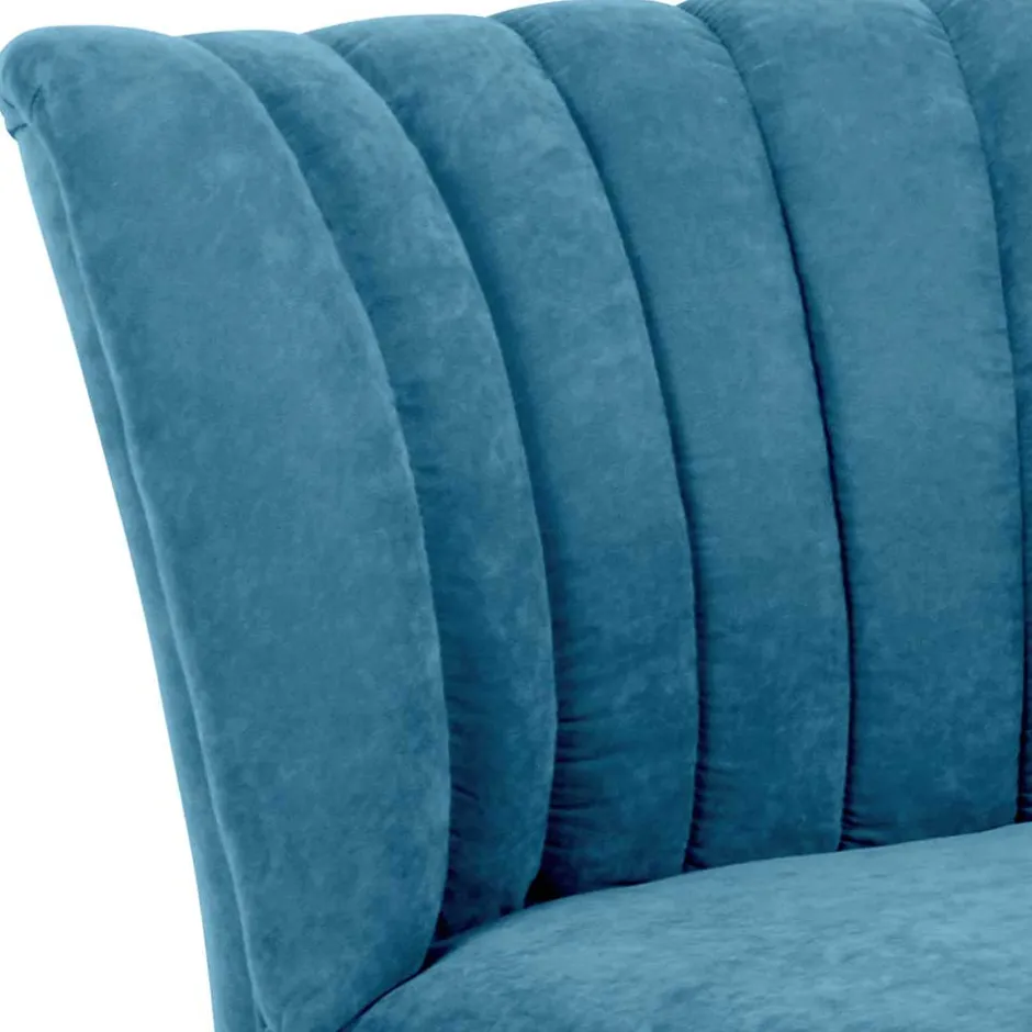 Einzelsessel in Petrol Blau - Posadas^Wohnen Outlet