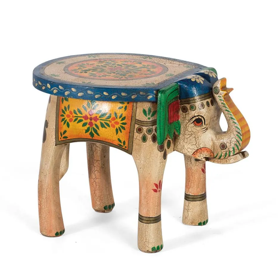 Wohnen Elefanten Beistelltisch im orientalischen Stil - Abelca