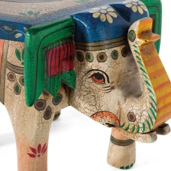 Wohnen Elefanten Beistelltisch im orientalischen Stil - Abelca