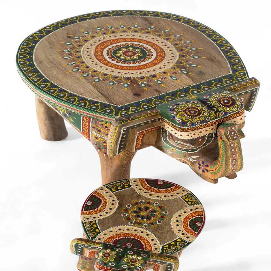 Wohnen Elefanten Tische im Orient Stil - Santjana (zweiteilig)