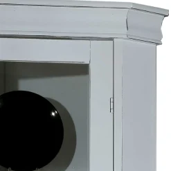 Wohnen Elegante Eckvitrine im Vintage Landhaus Look - Zarinas