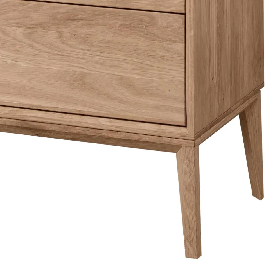 Elegante Kommode aus Wildeiche Bianco geölt - Lamia^Wohnen Discount